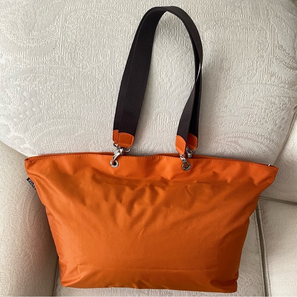 Milano Series Medium Size Orange Tote Bag - Picture 3 of 14